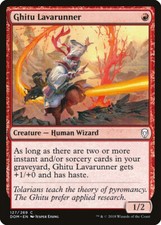 NM Ghitu Lavarunner, MTG, Dominaria, Magic the Gathering, 127