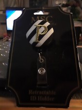 Initial P, Retractable ID Holder