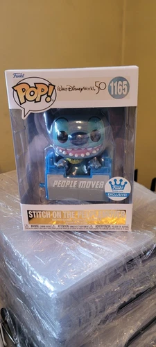 Funko Pop Stitch on The Peoplemover #1165 Disney World Vinyl Figure w/ Protector
