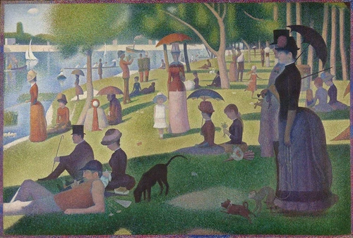 A Sunday Afternoon on the Island of La Grande Jatte Vintage Art Poster