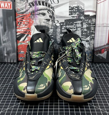 A BATHING APE® x adidas DAMIAN LILLARD DAME 9 BAPE® Mens 10.5 NEW