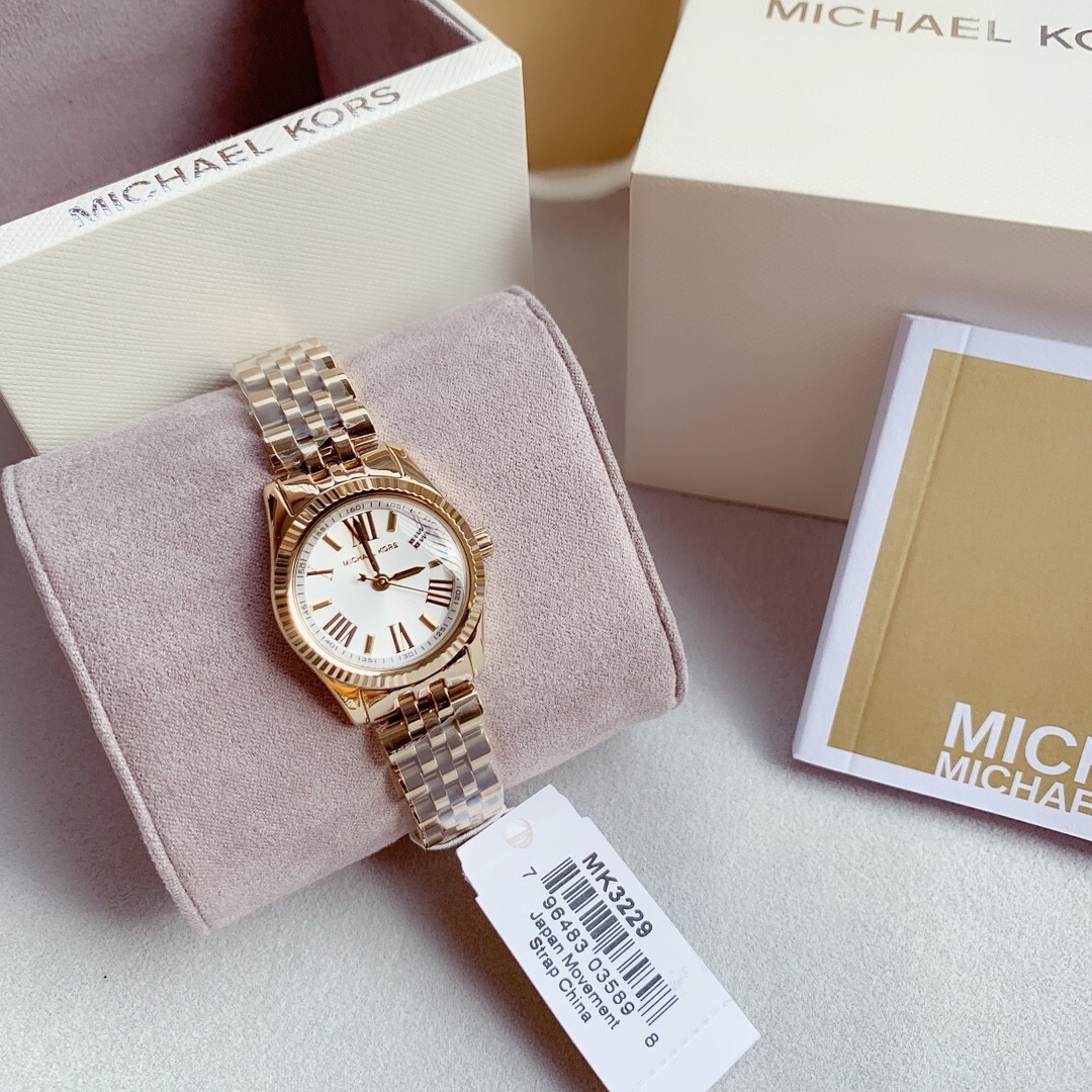 Michael Kors Women's MK3229 - Petite Lexington Gold Watch | eBay Michael Kors Women's MK3229 - Petite Lexington Gold Watch | eBay