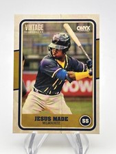 JESUS MADE 2025 ONYX VINTAGE BASEBALL BASE CARD BREWERS PROSPECT