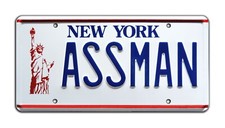 Seinfeld | Cosmo Kramer's Impala | ASSMAN | STAMPED Replica Prop License Plate