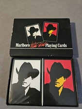 Marlboro  Playing Cards Vintage Two Decks Wild West 1991 Philip Morris Sealed!