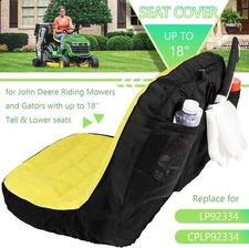LP92334 Large Seat Cover for John Deere Seats with 18in Back Rest Lawn Tractors 