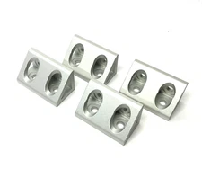 80/20 25-4134 Wide Gusseted Inside Corner Bracket 25 Series 4-Hole LOT OF 4