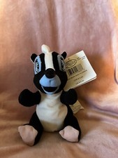 Disney Store Flower the skunk Mini Bean Bag Plush Beanie baby 8" NEW