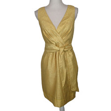 Anthropologie BHDLN There Is Only You and Me Gold dress Size 4 sleeveless v neck