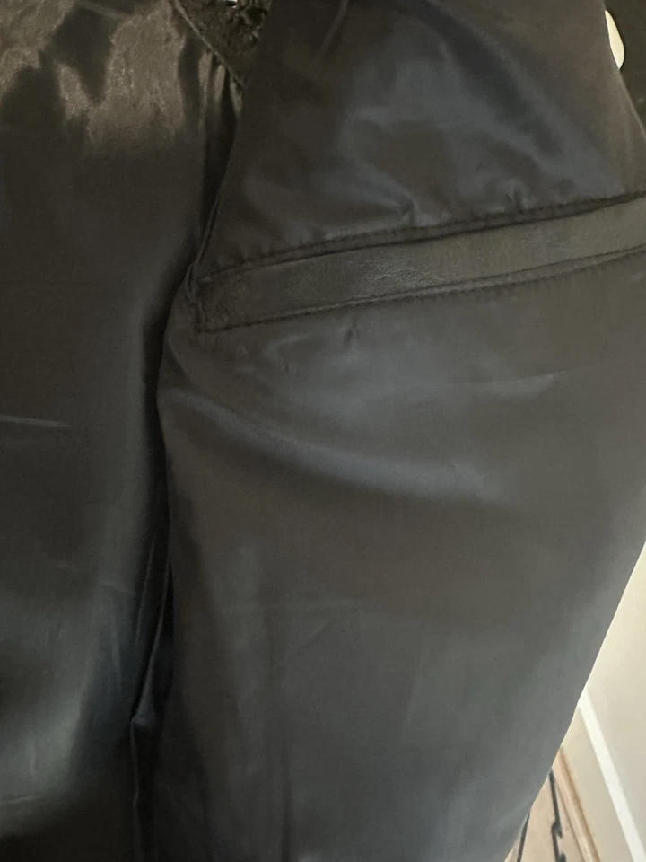 Colete de couro de ovelha preto para moto tamanho GG - Imagem 4 de 4