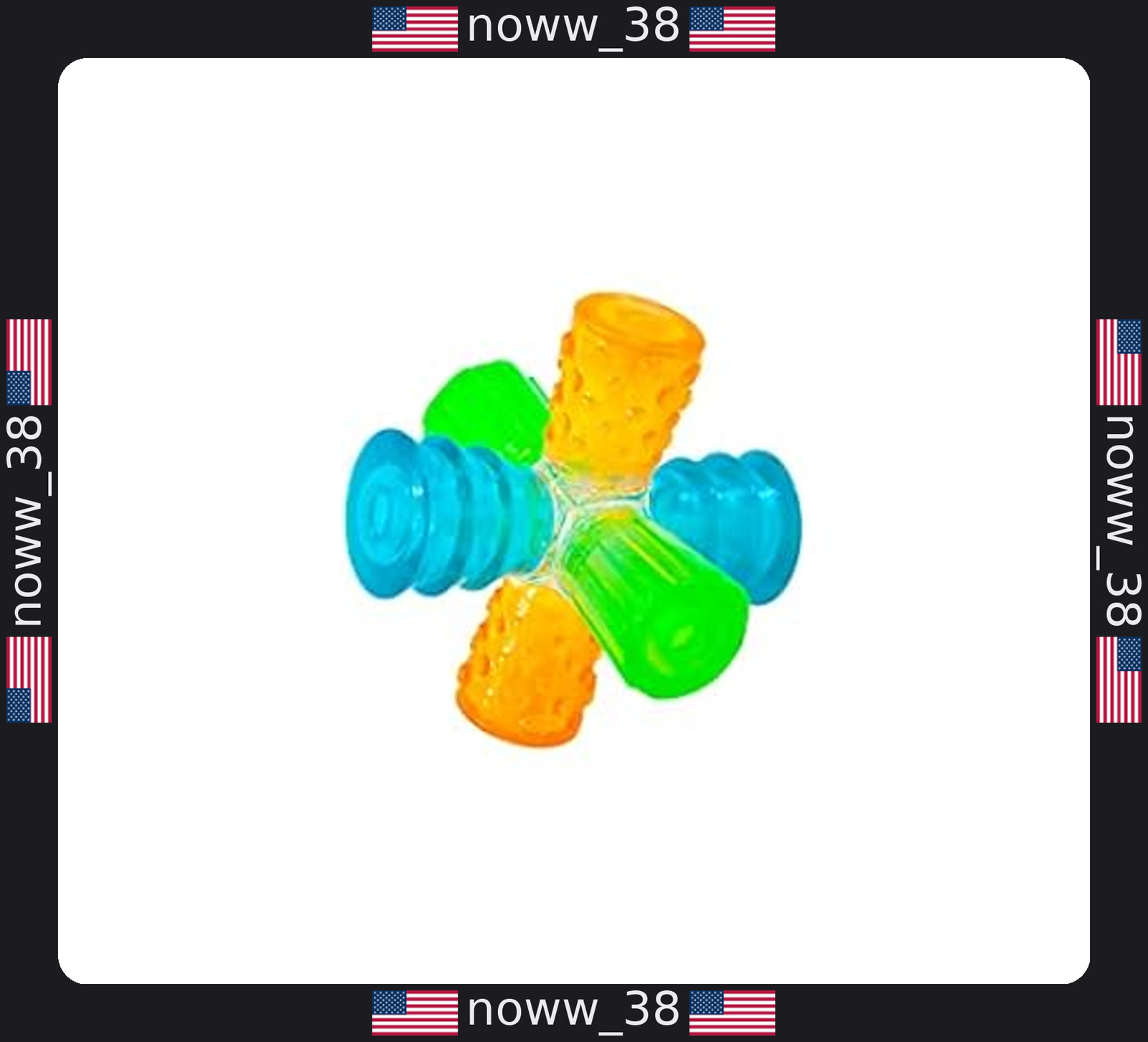 Outward Hound Triple Jack Interactive Dog Toy with Multi-Squeak Fun