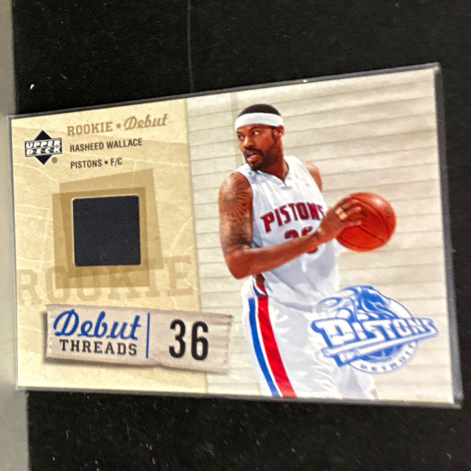Upper Deck 2005-06 Rookie Debut Debut Threads Rasheed Wallace #DT-RW Pistons