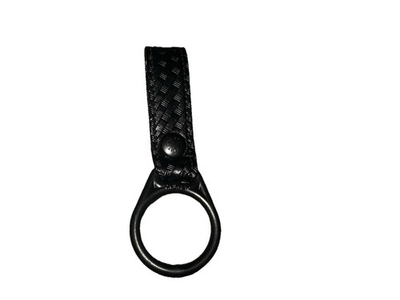 #ad Bianchi Baton Ring Fits Standard And Side handle Batons Black Basket Weave $5.00