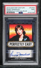 2013 Leaf Pop Century Perfectly Cast Blue 9/10 Penny Marshall PSA 9 Auto 02ws