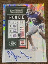 2020 Panini Contenders Cracked Ice Rookie Ticket Autograph Jabari Zuniga /22 SSP