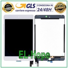 TOUCH SCREEN DISPLAY LCD PER APPLE iPad MINI 4 A1538 A1550 SCHERMO VETRO BIANCO