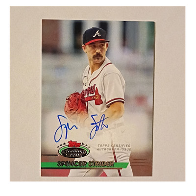 Topps 2024 Stadium Club Spencer Strider Braves DVA-SST Auto /25 Insert