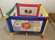 Vintage 1990s Graco Pack N Play Sport Multicolor Portable Foldable