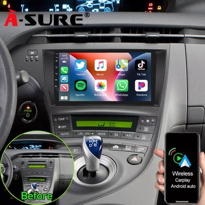 64GB CarPlay For Toyota Prius MK3 2010-2015 Android 14 Auto Car Radio GPS Stereo