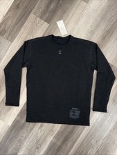 NWT Tyndale FR CAT2 Fleece Long Sleeve Shirt BLACK Mens L Workwear Tough Quality