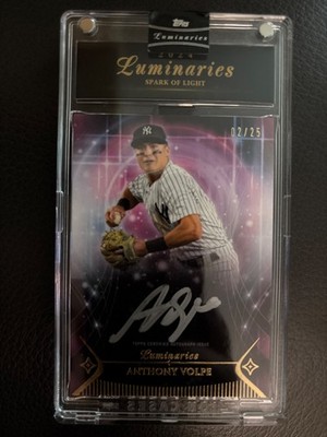2024 Topps Luminaries #SLA-AV ANTHONY VOLPE Spark of Light Auto /25 Yankees
