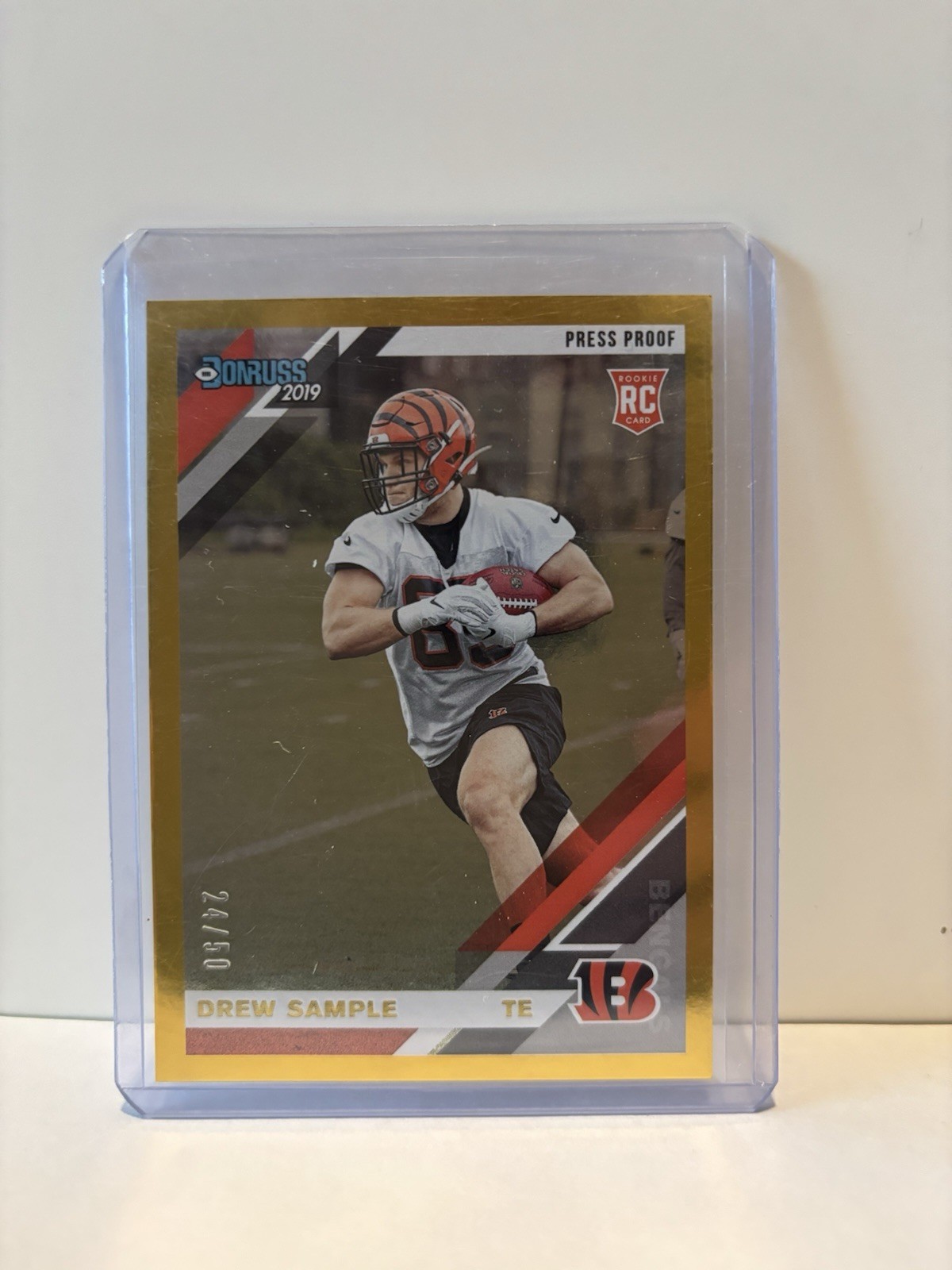 2019 Panini Donruss - Rookies Drew Sample #275 Press Proof Gold /50 (RC)