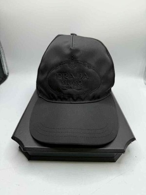 Prada Nylon Unisex Black Baseball Cap Size Medium SPB-TS  display picture 3
