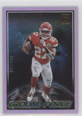 2018 Panini Donruss Ground Force Holo 35/100 Kareem Hunt #GF-1 m5e