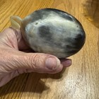 Vintage Hand Carved Horn Cup w/ Loop Handle (T) — photo 7