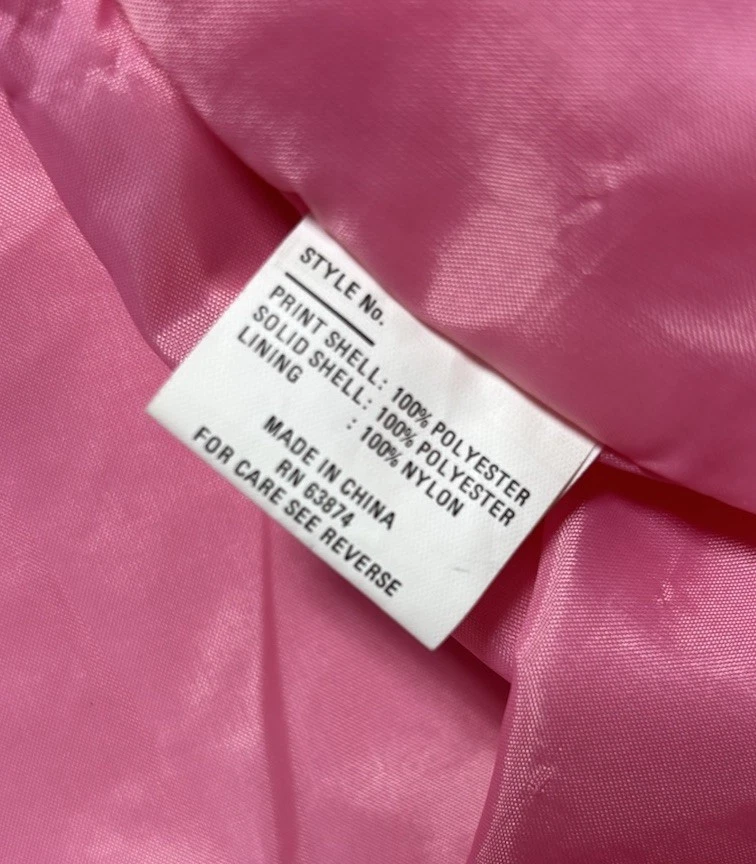 Abrigo de lluvia largo rosa vintage Giacca Young Gallery para mujer 12 detalles florales con capucha Foto 4 de 4