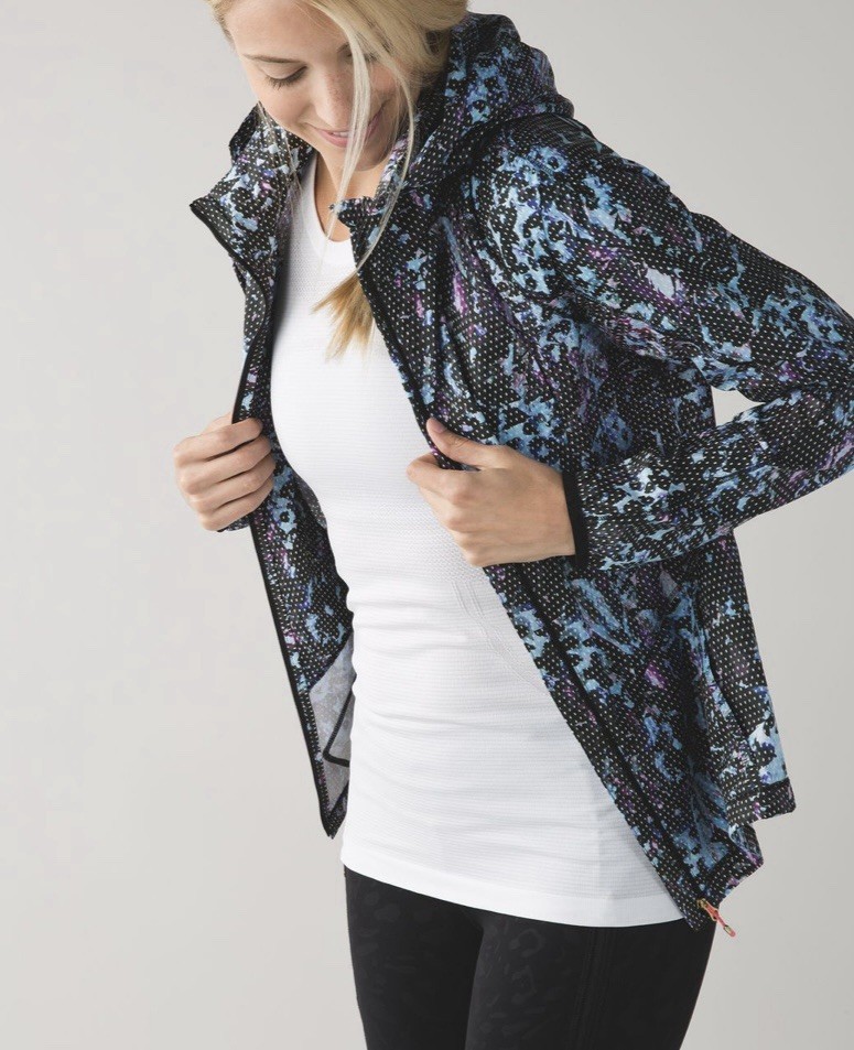 Lululemon Back Pack It Jacket Full Zip Floral Spo… - image 1