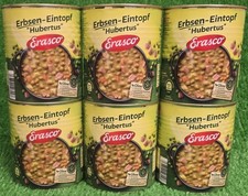 (5,40 /L) 6x Erasco Erbseneintopf Hubertus Fe...