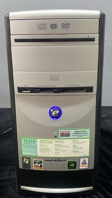 eMachines Desktop Computer T6216 AMD Athlon 64 512MB RAM Geforce 6100 POWERS ON
