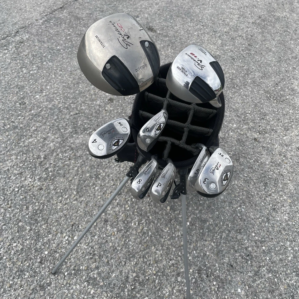 Juego completo Nicklaus V-18 | Driver FW 3H-4H 6 8-PW | Bolsa - Flexión media - Derecha Foto 3 de 4