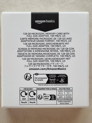 Amazon Basics 128 GB MicroSDXC UHS-I Card mit Adapter *NEU*