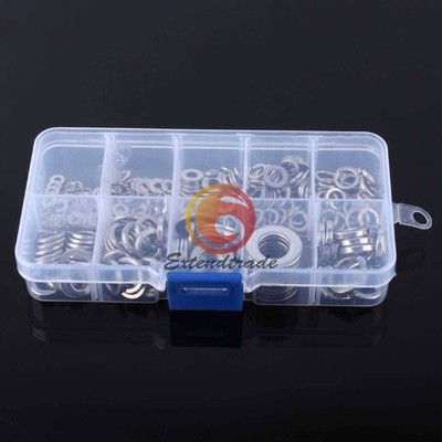 260Pcs Stainless Steel Washer/  Washer Assortment Set M2.5 3 4 5 6 8 10 #tk