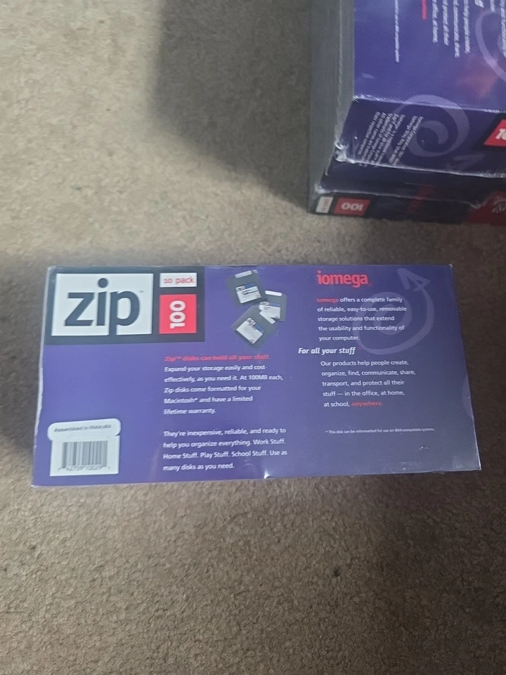 iomega zip 100 全新未开封 Deadstock 5 件装 10 件 — 第 2/4 张图片