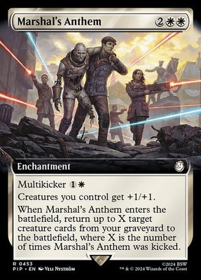 [MTG] Marshal's Anthem (Foil) (Extended Art) (0453) (PIP) LP-HP