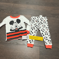 Disney Kids Infant 18M Mickey Mouse 2 Piece Pajama Set New