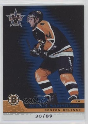 2001-02 Pacific Vanguard Blue 30/89 Sergei Samsonov #7 1o3