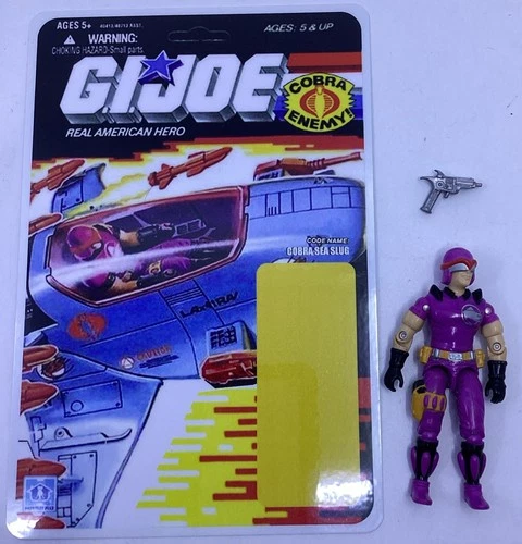 1987 GI JOE COBRA SEA RAY DRIVER "SEA SLUG" Complete w/ CUSTOM  Card