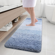Arotive Microfiber Bathroom Rugs Shaggy Soft And Absorbent Bath Rug Non-Slip