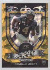 2021 Panini Prizm Draft Picks Crusade Gold Ice Prizm Rondale Moore #171 5j8