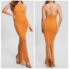 Guess Women's Sophie Halter Maxi Sweater Dress Large NWT