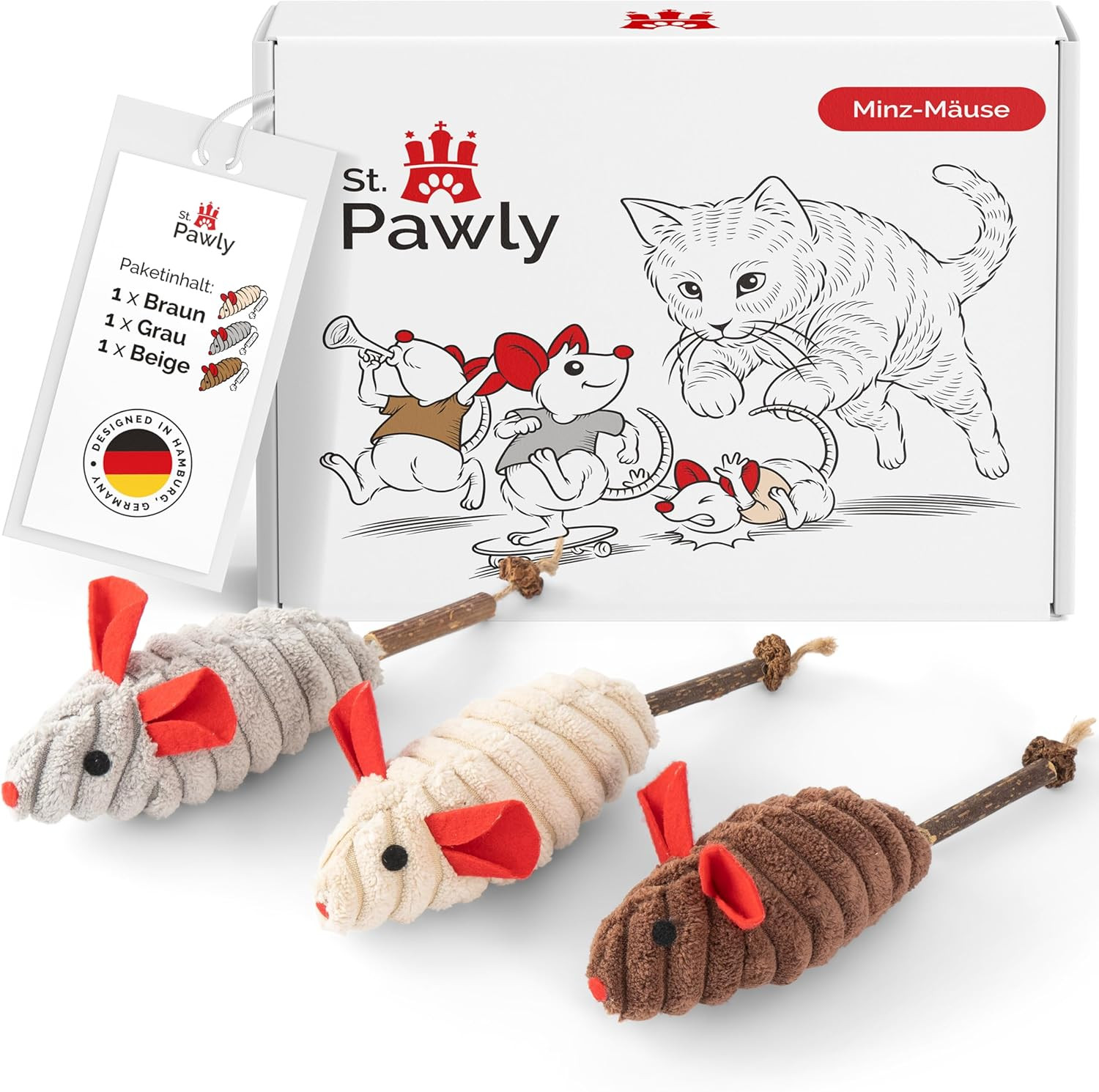 Topi alla Menta ST.PAWLY®: Soluzione Efficace contro la Noia del Gatto