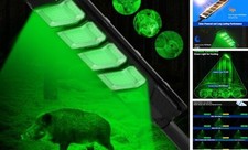 Hog Lights for Night Hunting, 12000LM Solar Green Hunting Light with 1 Pack