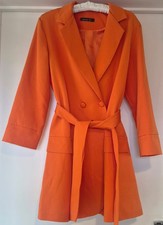 Bold Orange Jacket Blazer‑Style Dress – Boohoo – UK 12