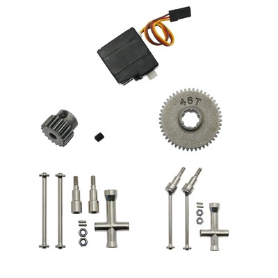RC Auto Zubehör Hauptgetriebe Lenkgetriebe Motor Getriebe für Brushless Maßstab 1:16