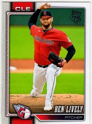 2026 Topps Series One Baseball Ben Lively No. 109 Cleveland Guardians