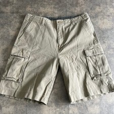 VTG Ocean Pacific Cargo Shorts Mens 36 Tan Khaki Cotton Utility OPS05-MID